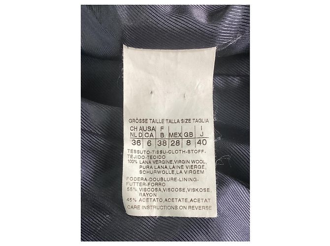 Max Mara Studio Peacoat aus marineblauer Schurwolle - Ansicht 12