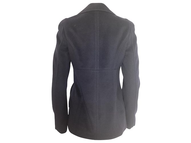 Max Mara Studio Peacoat aus marineblauer Schurwolle - Ansicht 3