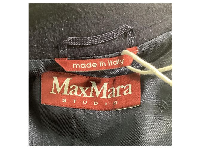 Max Mara Studio Peacoat aus marineblauer Schurwolle - Ansicht 5