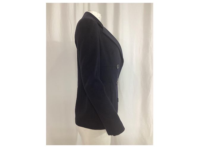 Max Mara Studio Peacoat aus marineblauer Schurwolle - Ansicht 8