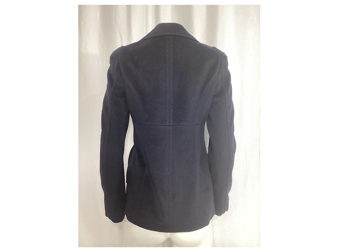 Max Mara Studio Peacoat aus marineblauer Schurwolle - Ansicht 9