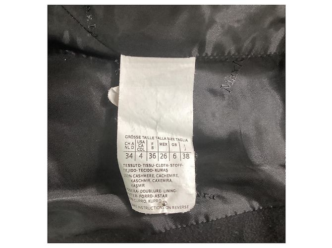Max Mara Einreiher-Jacke aus schwarzem Kaschmir - Ansicht 6
