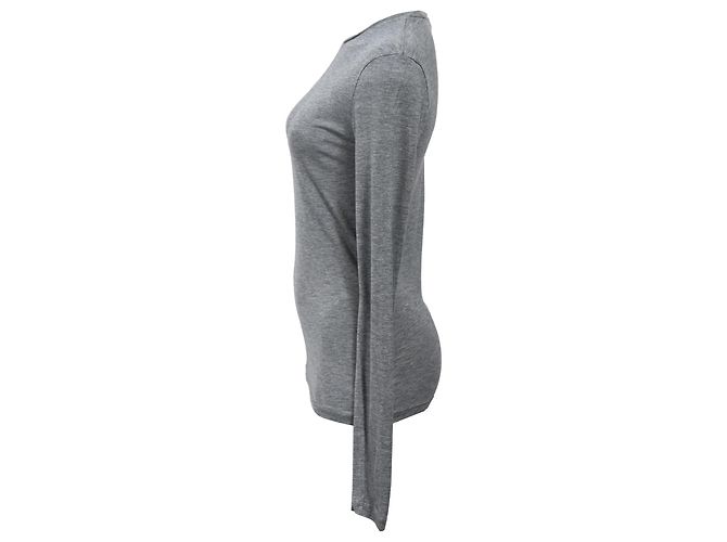 Sudadera de manga larga Acne Studios en algodón gris - vista 2