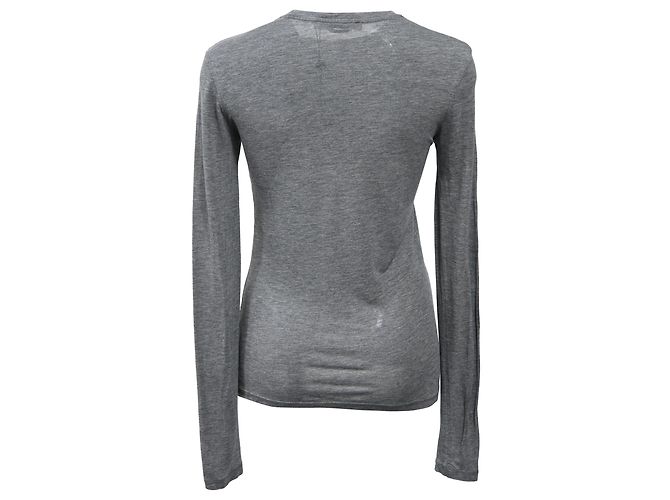 Sudadera de manga larga Acne Studios en algodón gris - vista 3