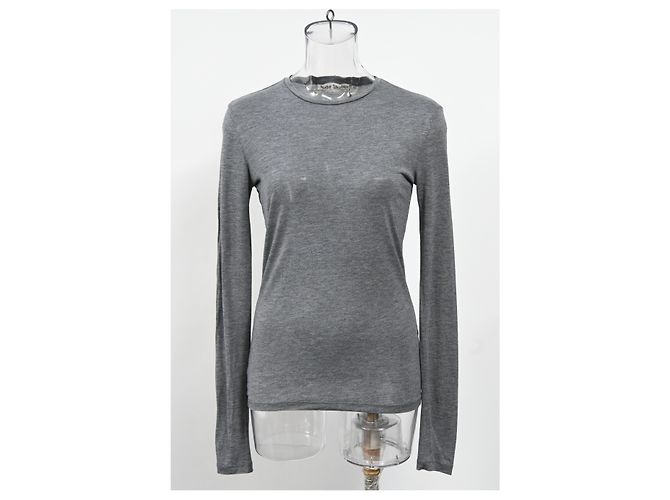 Sudadera de manga larga Acne Studios en algodón gris - vista 6