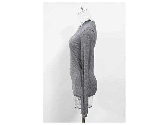Sudadera de manga larga Acne Studios en algodón gris - vista 7