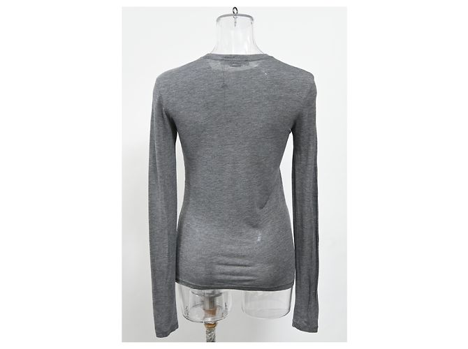 Sudadera de manga larga Acne Studios en algodón gris - vista 8