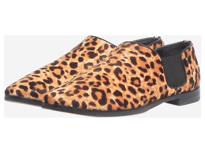 Jimmy Choo Braune Tierfell-Pony-Hausschuhe - Größe EU 37 - Ansicht 2
