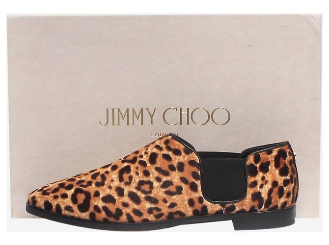 Jimmy Choo Braune Tierfell-Pony-Hausschuhe - Größe EU 37 - Ansicht 8