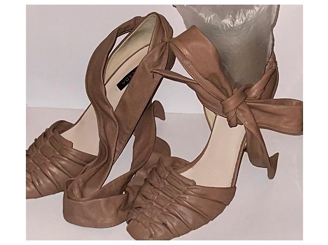 Escada High Heels aus Leder Camel Größe 38 Kamel - Ansicht 2