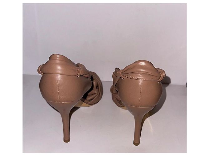 Escada High Heels aus Leder Camel Größe 38 Kamel - Ansicht 4