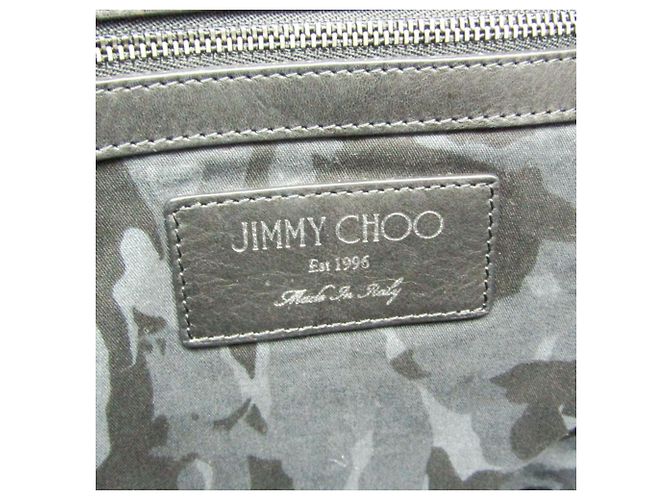 Jimmy Choo Pimlico Metallic Schwarz Leder Tote Bag - Ansicht 10