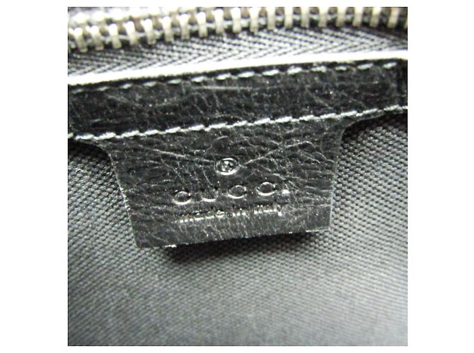 Clutch in pelle Gucci Interlocking 575991 Nero - vista 10