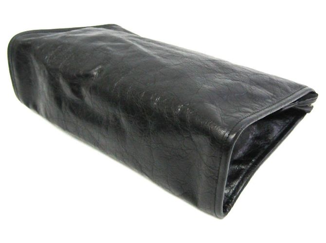 Clutch in pelle Gucci Interlocking 575991 Nero - vista 2