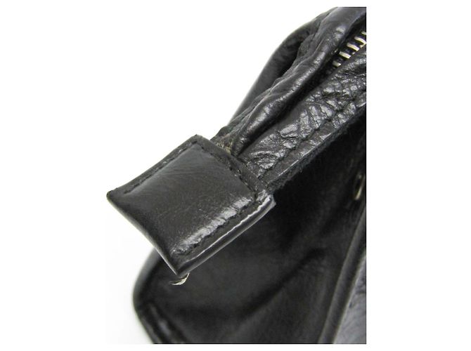 Clutch in pelle Gucci Interlocking 575991 Nero - vista 9