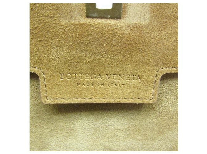 Bottega Veneta Palmerath ANGLE 576143 Damen Leder Schultertasche Kamel - Ansicht 12