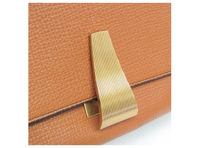 Bottega Veneta Palmerath ANGLE 576143 Damen Leder Schultertasche Kamel - Ansicht 9