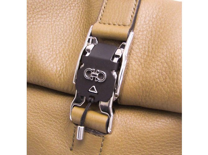 Borsa a tracolla Gancini di Salvatore Ferragamo Marrone - vista 7
