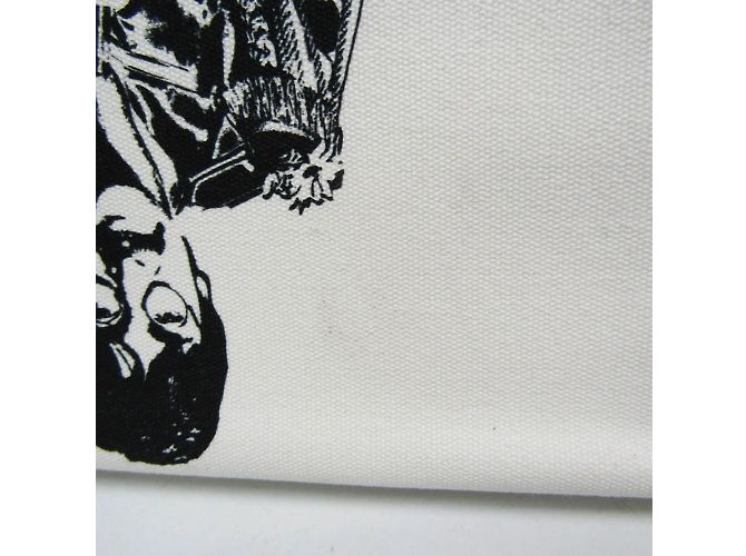 Stella Mc Cartney Tote grande della collaborazione Stella McCartney Beatles Marrone Bianco sporco - vista 7