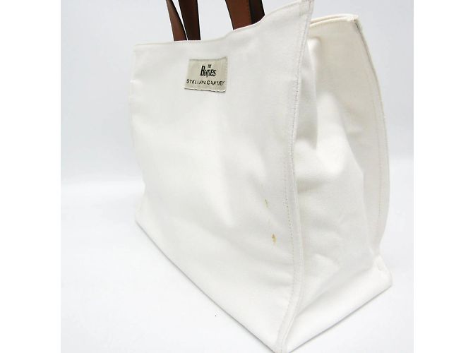 Stella Mc Cartney Tote grande della collaborazione Stella McCartney Beatles Marrone Bianco sporco - vista 8
