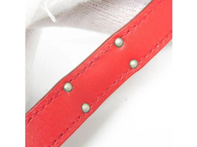 Hermès Bracciale DOUBLE TOUR Hermes Kelly Argento Rosso - vista 5