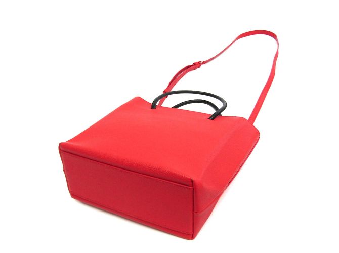 Everyday Borsa da shopping Balenciaga XXS 555140 Nero Rosso - vista 2