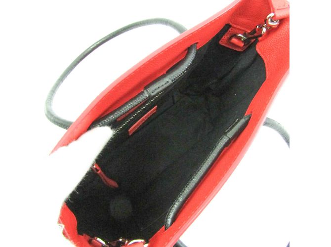 Everyday Borsa da shopping Balenciaga XXS 555140 Nero Rosso - vista 3