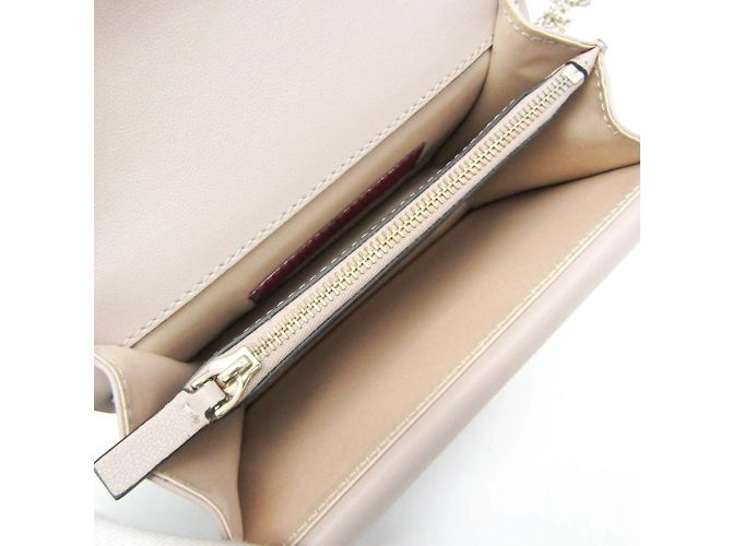 Borsa a Spalla in Pelle Valentino Garavani Rock Studs Beige - vista 3