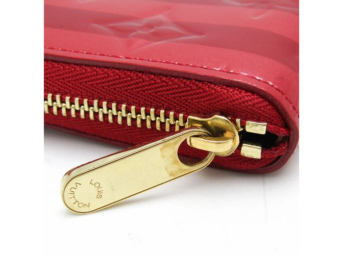 Monedero con cremallera Monogram Vernis Louis Vuitton Roja - vista 6