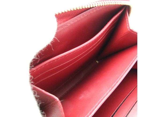 Monedero con cremallera Monogram Vernis Louis Vuitton Roja - vista 8