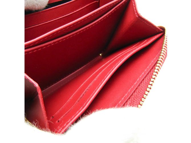 Monedero con cremallera Monogram Vernis Louis Vuitton Roja - vista 9