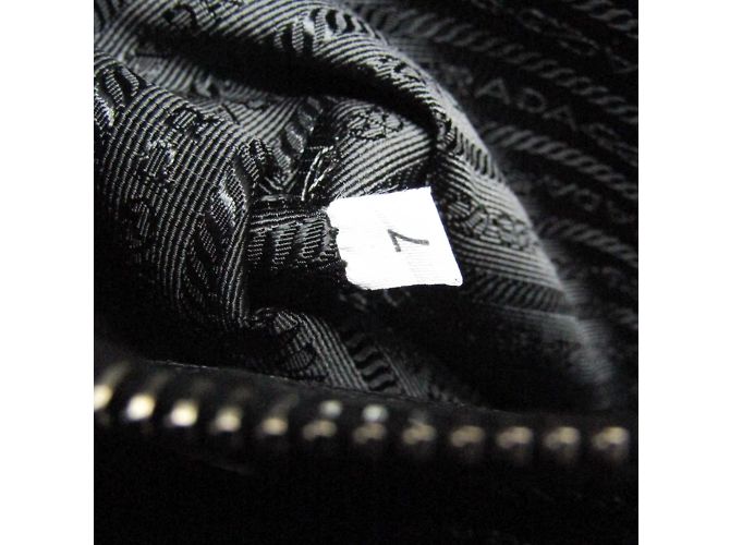 Borsa a spalla in pelle donna Prada BANDOLIERA VA0785 Nero - vista 16
