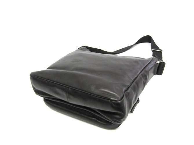 Borsa a spalla in pelle donna Prada BANDOLIERA VA0785 Nero - vista 2