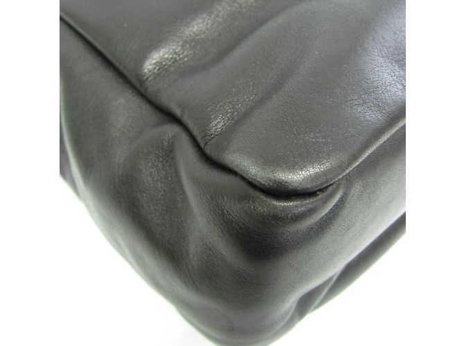 Borsa a spalla in pelle donna Prada BANDOLIERA VA0785 Nero - vista 5
