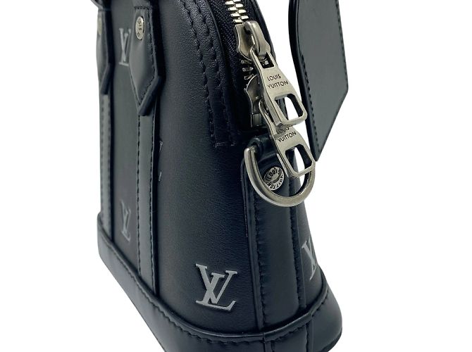 Borsa Louis Vuitton Nano Alma Pharrell Williams Nero - vista 12