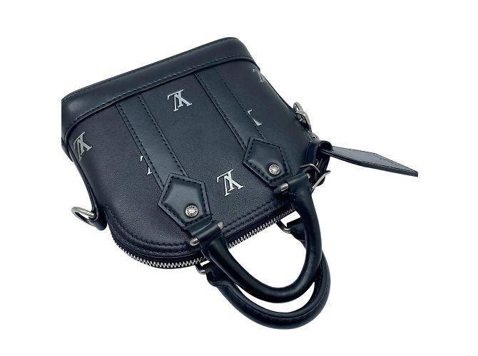 Borsa Louis Vuitton Nano Alma Pharrell Williams Nero - vista 4