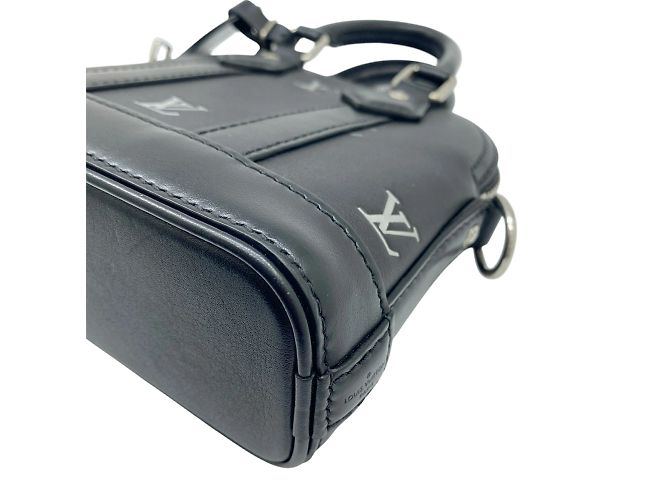 Borsa Louis Vuitton Nano Alma Pharrell Williams Nero - vista 8