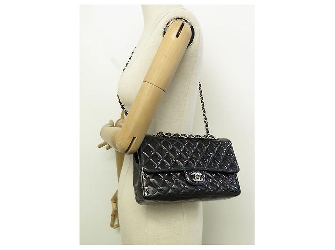 BORSA CHANEL CLASSICA 11.12 MEDIA TIMELESS IN PELLE QUILTED NERA Nero - vista 10