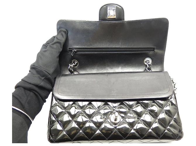 BORSA CHANEL CLASSICA 11.12 MEDIA TIMELESS IN PELLE QUILTED NERA Nero - vista 12
