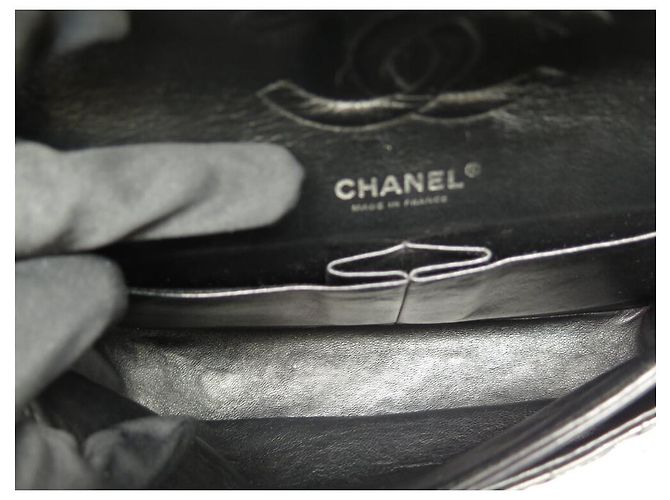 BORSA CHANEL CLASSICA 11.12 MEDIA TIMELESS IN PELLE QUILTED NERA Nero - vista 14