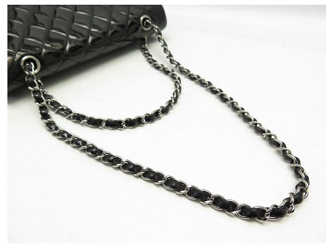BORSA CHANEL CLASSICA 11.12 MEDIA TIMELESS IN PELLE QUILTED NERA Nero - vista 8