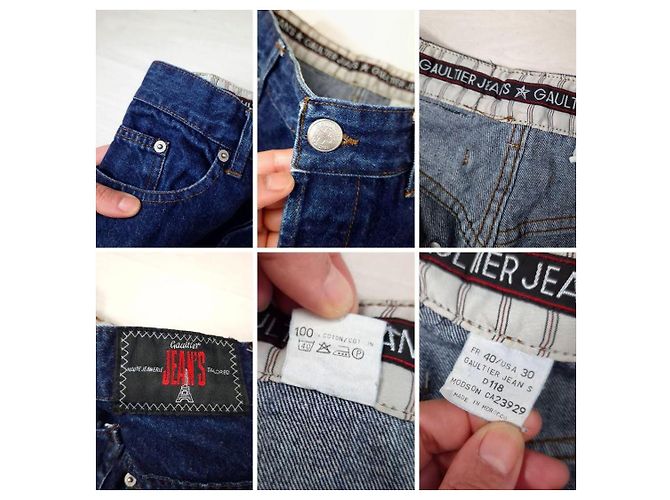 Jean Paul Gaultier Jeans mom de cintura alta de JP Gaultier Azul - vista 10