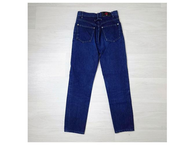 Jean Paul Gaultier Jeans mom de cintura alta de JP Gaultier Azul - vista 2