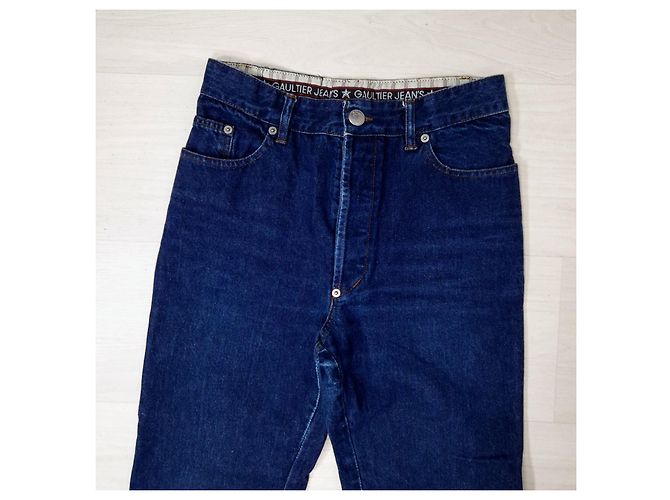 Jean Paul Gaultier Jeans mom de cintura alta de JP Gaultier Azul - vista 4