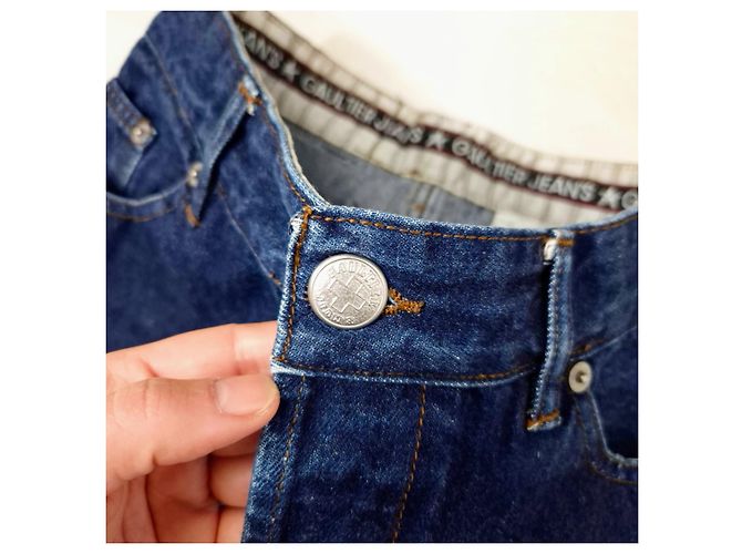 Jean Paul Gaultier Jeans mom de cintura alta de JP Gaultier Azul - vista 5