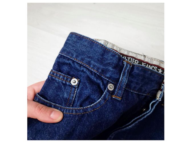 Jean Paul Gaultier Jeans mom de cintura alta de JP Gaultier Azul - vista 6
