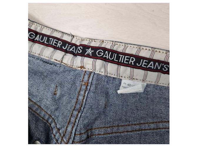Jean Paul Gaultier Jeans mom de cintura alta de JP Gaultier Azul - vista 7