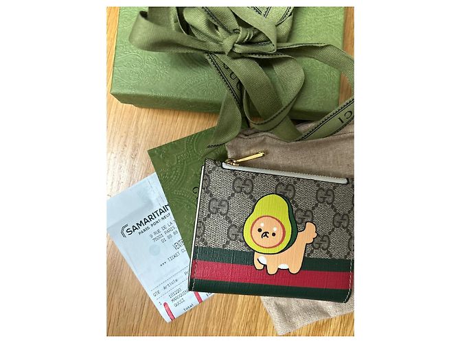 Cartera Gucci KAWAII animal Beige - vista 6