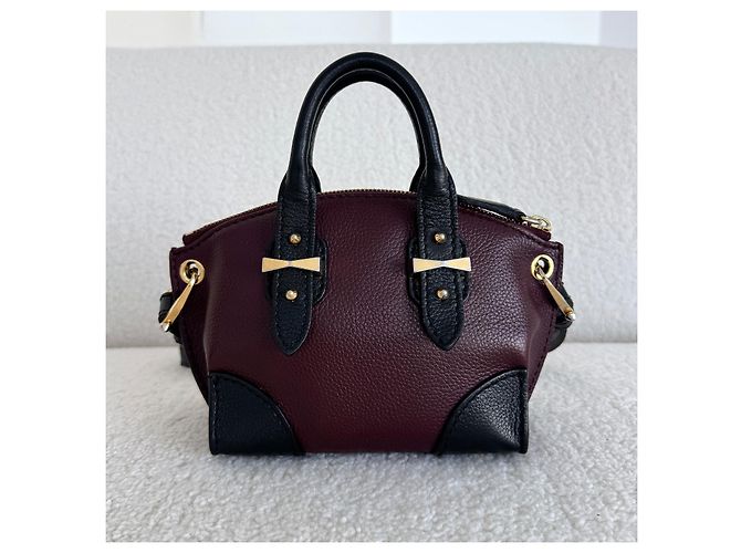 Mini Shopper Leggenda Alexander McQueen Nero Bordò - vista 4