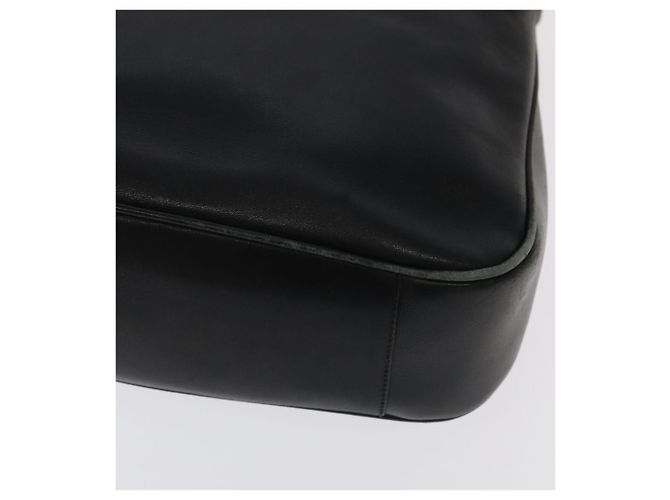 Borsa a mano in pelle GUCCI Bamboo 2 vie nera oro 001 3754 1638 Auth ti2587 - vista 15